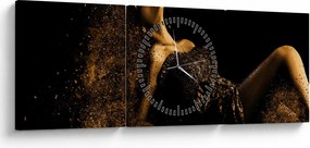 Tablou - Femeia din aur (cu ceas) (90x30 cm)