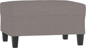 vidaXL Taburet, gri taupe, 70x55x41 cm, material textil