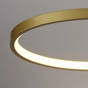 Lustra LED decorativa metal auriu Cirque 4Lt Ring
