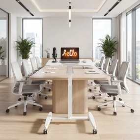 HOMCOM Birou Reglabil pe Înălțime, Blat Inclinabil, Roți și Cadru din Oțel, 60,5 x 52 x 75-114 cm, Alb | Aosom Romania