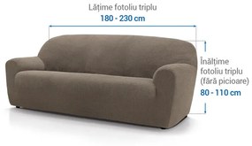 Huse super elastice HARMONIA alunei fotoliu triplu (l. 180 - 230 cm)
