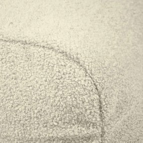 Fotoliu bean bag crem cu tapițerie din țesătură bouclé Plus 50 Lounge – SLOWDOWN