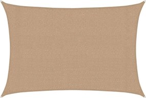 vidaXL Pânză parasolar, gri taupe, 3x4,5 m, HDPE, 160 g/m²