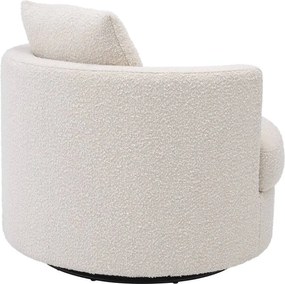 Fotoliu pivotant design elegant LUX Felix, crem 113960 HZ