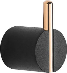 Mexen Aron cârlig pentru prosop, negru/aur roz- 7088135-67