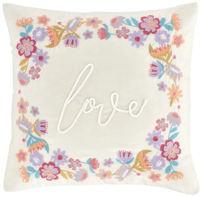 Pernă decorativă din amestec de in 45x45 cm Love – Catherine Lansfield