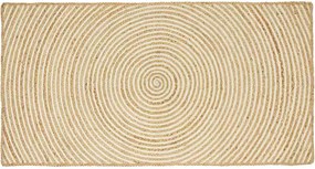 vidaXL Covor Natural și Alb 100 x 200 cm Iută