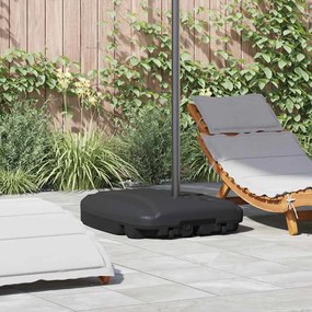 vidaXL Suport umbrelă de exterior, negru