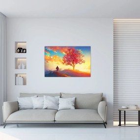 Tablou - casa în deal (90x60 cm)