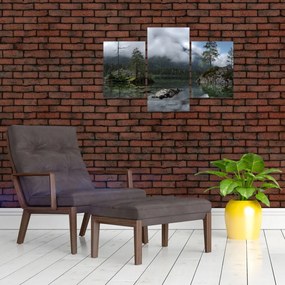 Tablou cu pomi în lac (90x60 cm)