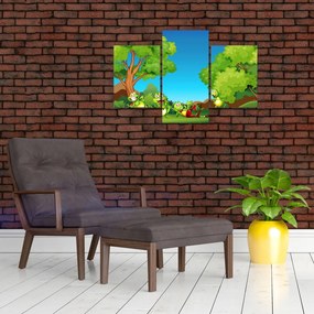 Tablou - Broscuțe vesele (90x60 cm)