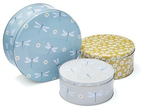Recipiente de alimente 3 buc. din oțel English Meadow – Cooksmart ®