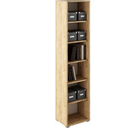 Biblioteca RIOMA TYP 02, stejar artisan, DTD laminat, 50x38x218 cm