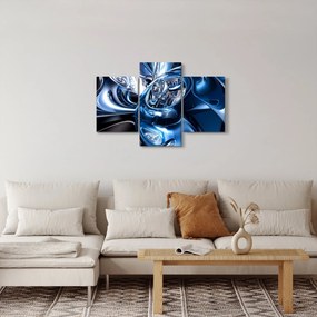 Tablou cu abstracție - cercuri (90x60 cm)