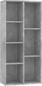 vidaXL Bibliotecă, gri beton, 50 x 25 x 106 cm, lemn prelucrat