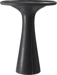 Masuta auxiliara design LUX din marmura neagra Pompano low 114330 HZ