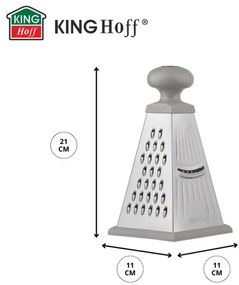 Razatoare Kinghoff KH-1988, 4 suprafete, Fund din silicon, Inox