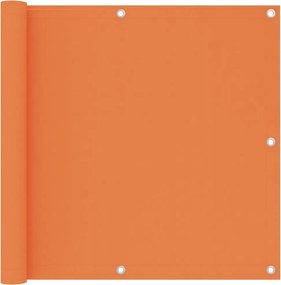 vidaXL Prelată balcon portocaliu 90x400 cm țesătură Oxford