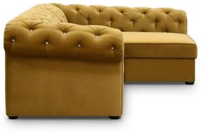 Coltar extensibil dreapta galben mustar Versace