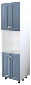 Soldat 60 cu 4 usi cu spatiu cuptor Zebra MDF albastru drept