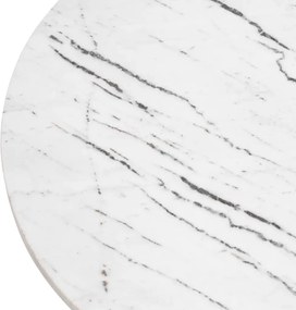 Masuta laterala din marmura alba design elegant LUX Terry