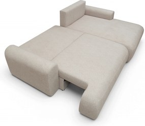 Colțar extensibil Lotulis Mini pe dreapta - țesătură hidrofobă crem Blur 01