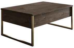 Măsuță de cafea Luna 1 (nuc + auriu). 1073441