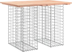vidaXL Masă de grădină cu gabioane, 100x70x72 cm, lemn masiv Douglas