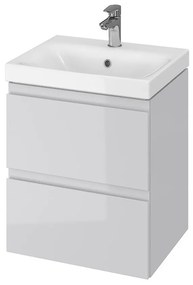 Dulap cu lavoar, 57x49x40 cm, 2 sertare, gri Gri, 500x400 mm