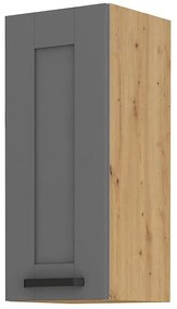 Dulap superior de bucătărie Lucid 30 G 72 1F (Stejar artisan + dustgrey). 1045596