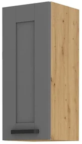 Dulap superior de bucătărie Lucid 30 G 72 1F (Stejar artisan + dustgrey). 1045596