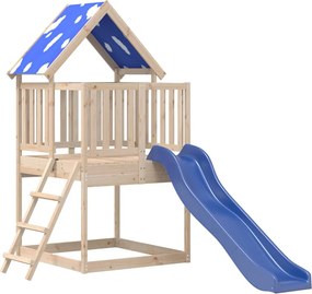 vidaXL Set de joacă pentru exterior, lemn masiv de pin