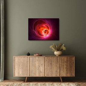 Tablou pe sticlă modern cu abstracțiune roz (70x50 cm)