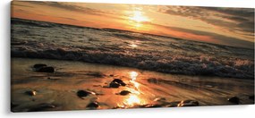 Tablou - Apus de soare, ocean (120x50 cm)