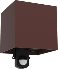 Brilagi - aplică de exterior LED cu senzor CUBE LED/6W/230V, maro, IP65