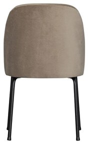 Scaune de dining bej 2 buc. din catifea Vogue – WOOOD