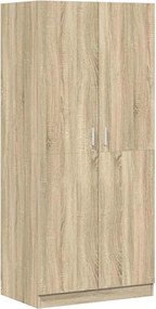 vidaXL Șifonier, stejar sonoma, 80x52x180 cm, lemn prelucrat