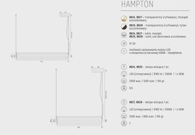 Lustra LED eleganta realizata manual Hampton alama periata