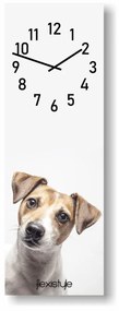 Ceas de perete pentru copii 20 x 60 cm cu Jack Russel