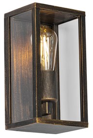 Lampă de perete vintage aur antic 26 cm IP44 - Charlois