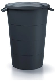 Recipient din plastic de gradina cu mânere, 120 l, antracit