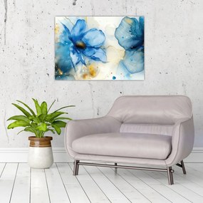 Tablou - Floral, pictură cu cerneală (70x50 cm)