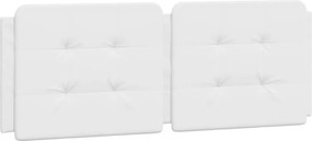 vidaXL Pernă pentru tăblie pat, Zadar, alb, 120 cm, piele artificială