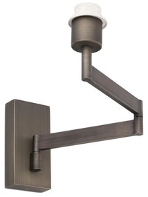 Aplica cu brat articulat stil clasic design elegant ARTIS-2 bronz/alb