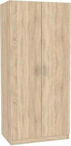 Dulap INVITA, stejar sonoma, PAL melaminat, cu 2 usi, 90x60x200 cm