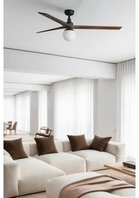 FARO 34276WT-11L - Ventilator KLIM L 1xE27/15W/230V nuc/ negru Ø150cm WT+DO