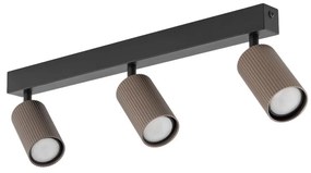 Spot TUNE 3xGU10/10W/230V negru/maro