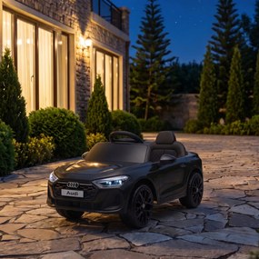 AIYAPLAY Mașină Electrică pentru Copii 12V Audi A5L cu Telecomandă, Baterie cu Litiu, 2 Motoare, Telecomandă, Negru | Aosom Romania