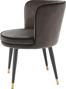 Scaun elegant design LUX Grenada catifea gri 113539 HZ
