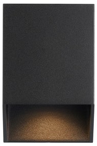 Aplica Perete Exterior, Lumina in Jos, Protectie IP44, Nico negru